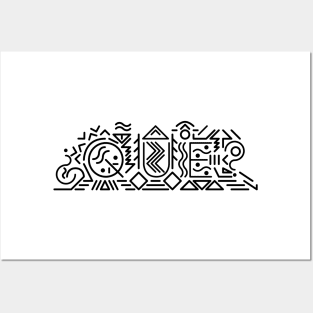 Que Mexican Aztec Pattern Posters and Art